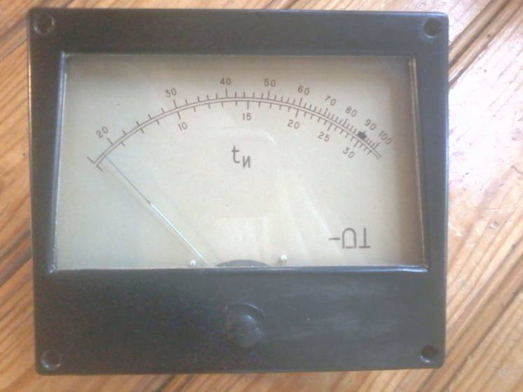 Микроамперметр постоянного тока в режиме индикатора температуры