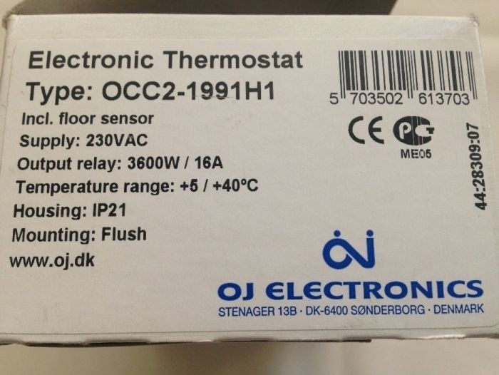 OJ Electronics: Терморегуляторы для теплых полов, систем снеготаяния