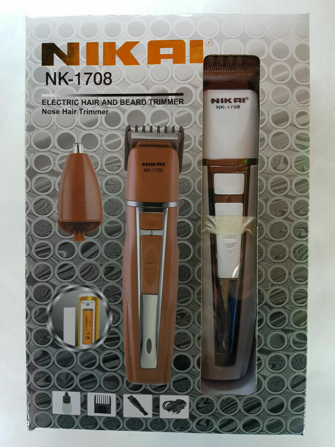 Триммер Nikai NK-1708 для стрижки волос и бород на аккумуляторной бата