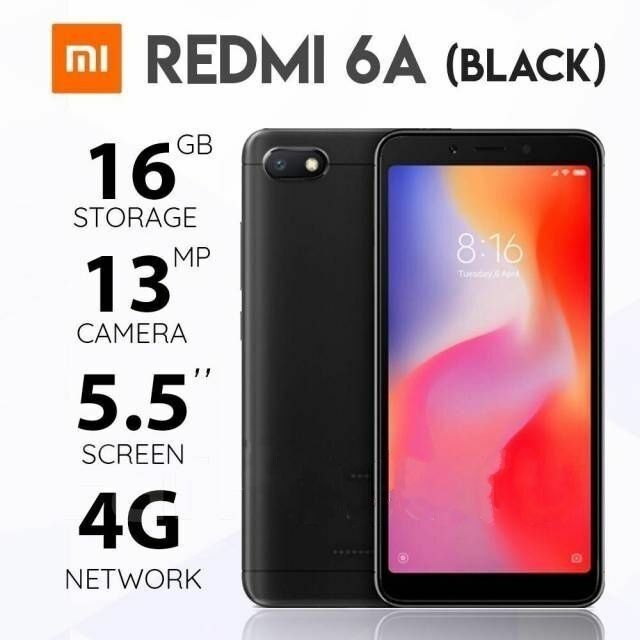 Смартфон Xiaomi Redmi 6a Black 5.45 2gb/16gb 3000mah (global Version)