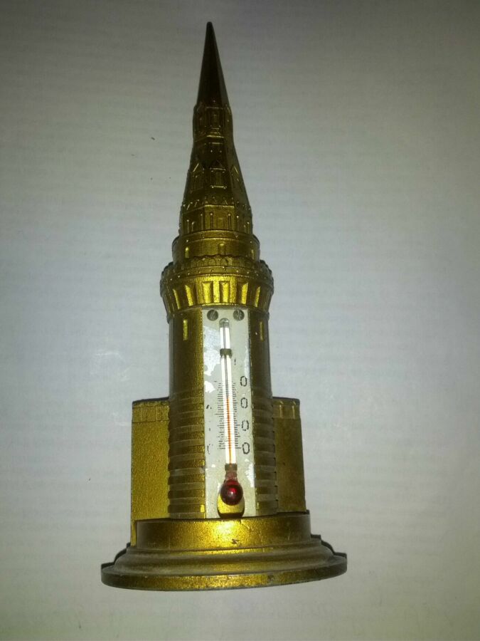 Советская СССР статуэтка градусник термометр Водовзводная башня кремль
