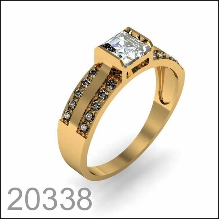Золотое кольцо 585 пробы под заказ (20338)