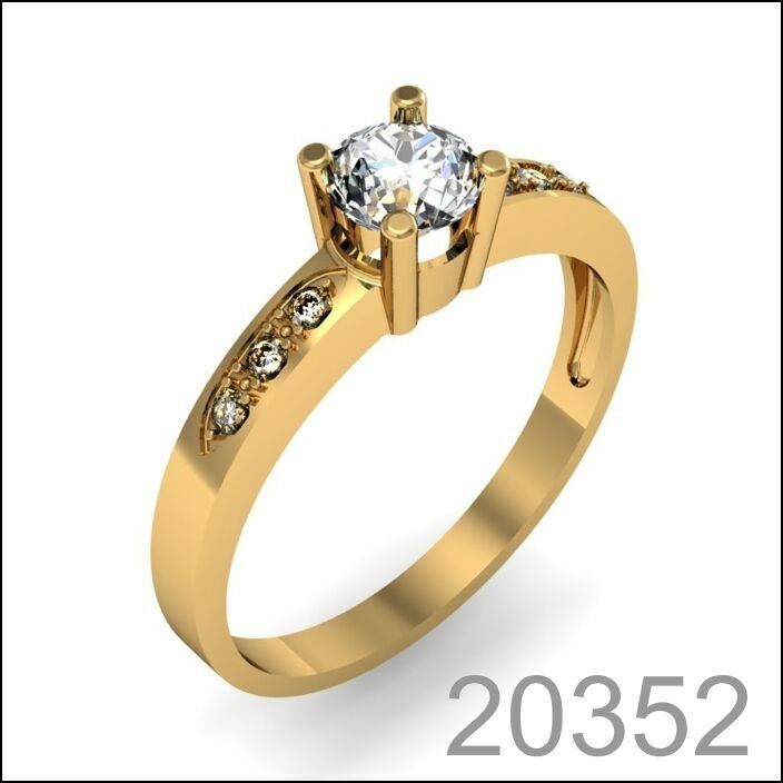 Золотое кольцо 585 пробы под заказ (20352)
