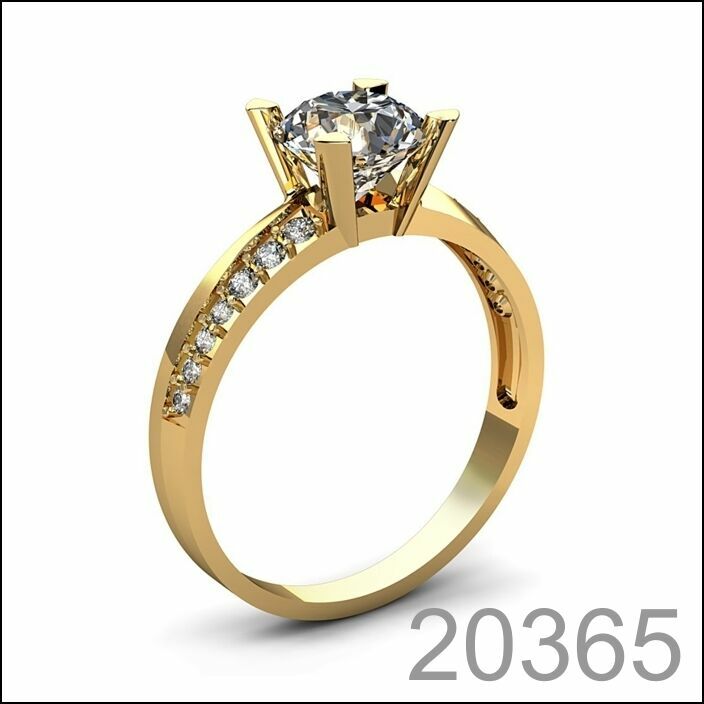 Кольцо, золото 585 пробы, под заказ (20365)
