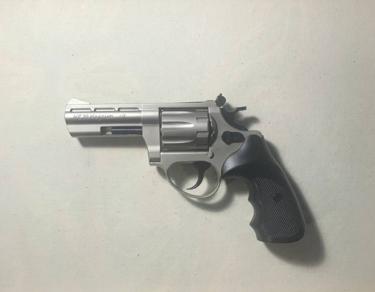 Пістолет Флобер Cuno Melcher ME 38 Magnum 4R(нікель, пластик)