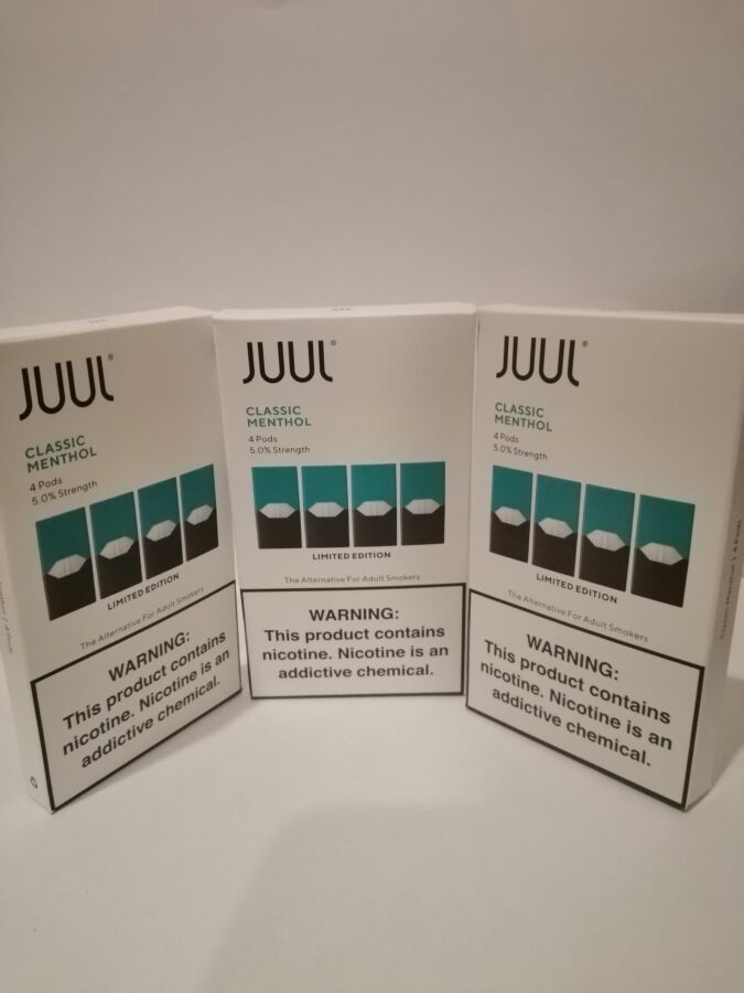 JUUL поды Classic Mentol 4 Pods 5% , для электронной сигареты JUUL