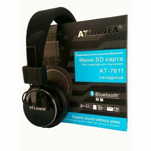 Беспроводные Bluetooth наушники Atlanfa Monster AT - 7611, MP3 плеер