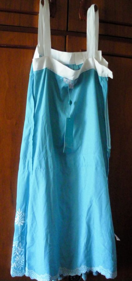 Платье сарафан бренд Monsoon р.8 голубое