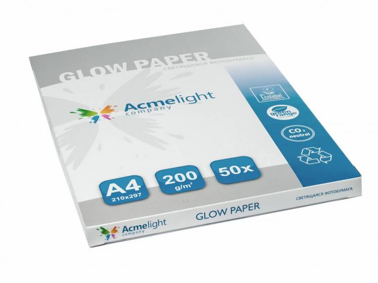 Светящаяся фотобумага світний фотопапір фотолюмінесцентний папір