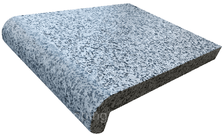 Копинговый камень из Гранита серый 28 х 100 см.