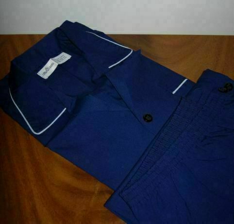 Фирменная мужская пижама Navy, с длинным рукавом, размер М