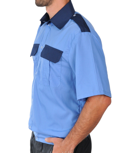 Рубашка с коротким рукавом комбинированная для охранных структур