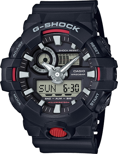 Часы мужские Casio G-Shock GA-700-1A. Оригинальные Касио Джи Шок