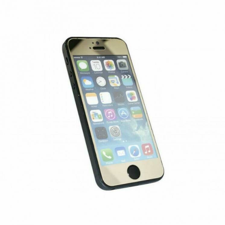 Защитное стекло iPhone 5G/5S золото Front and Back