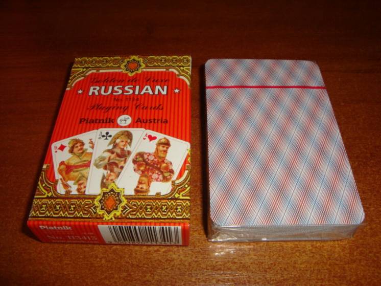 Игральные карты Русский стиль, 55 листов, Австрия,