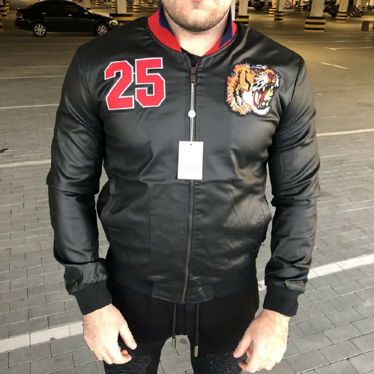 Куртка Gucci Jacket Bomber Tiger 25 Black