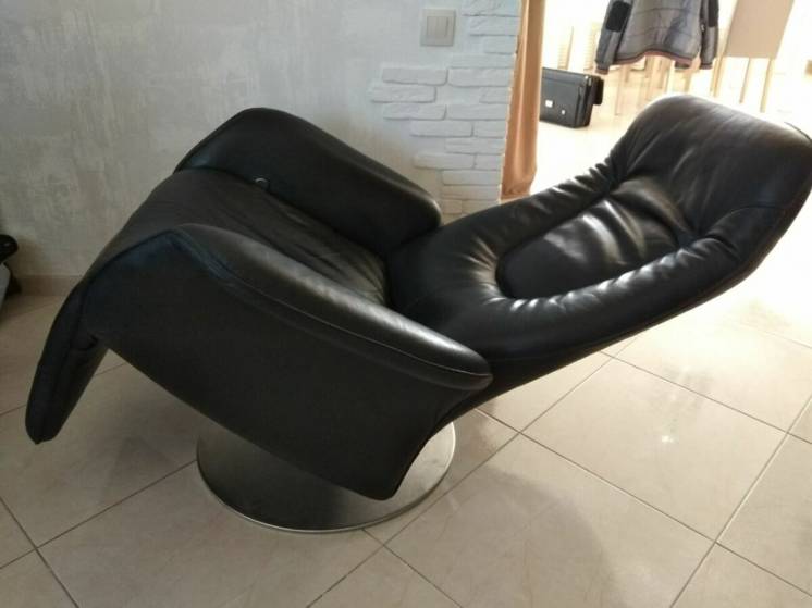 кресло кожаное реклайнер релакс, натуральна шкіра офісне крісло