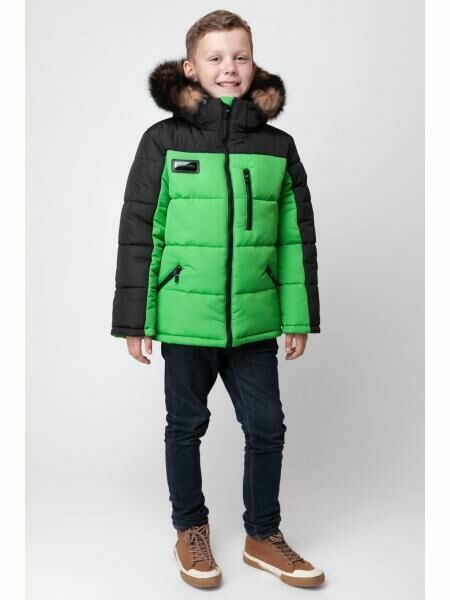Новая теплая зимняя куртка для мальчика.
Размер 140 