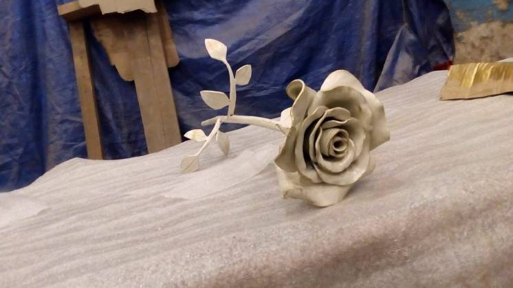 Эксклюзивный подарок - кованая роза ручной работы