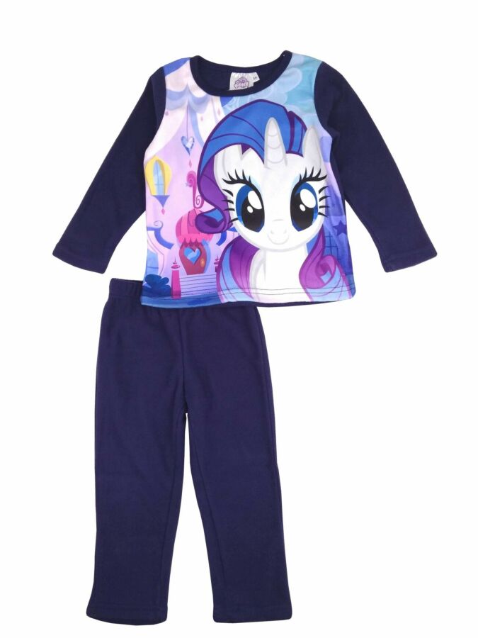 Темно - синяя флисова пижама с пони, My little pony на девочек, Sun Ci