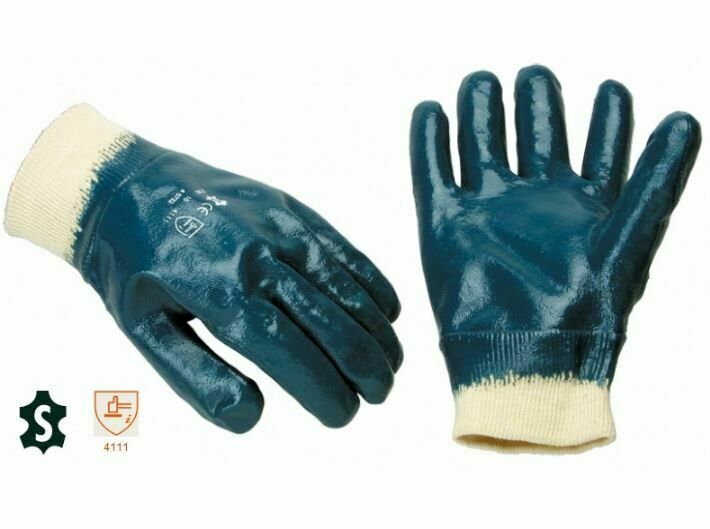 Рабочие перчатки c нитриловым покрытием, трикотажный манжет