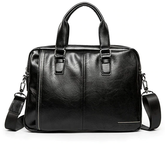 Мужская сумка-портфель под формат А4 Сумка для документов.Черная КС104