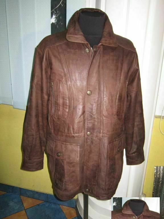 Утеплённая кожаная мужская куртка C.A.N.D.A., C&A. Лот 332