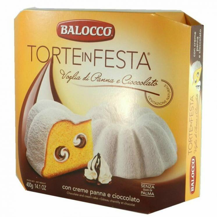 Панеттоне Balocco Torte in Festa  крем - шоколад  400г