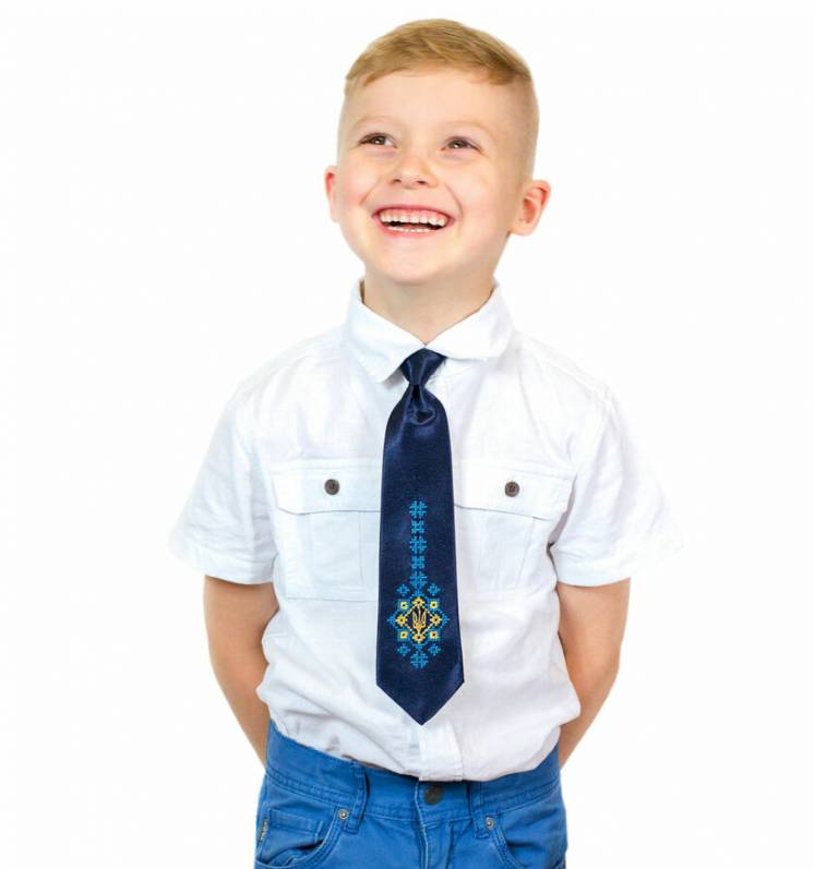 Дитячий галстук з вишивкою Малай