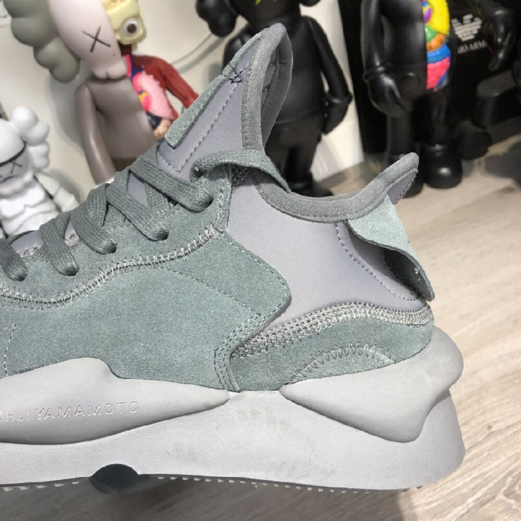 Adidas Y-3 Kaiwa Sneakers Gray Suede