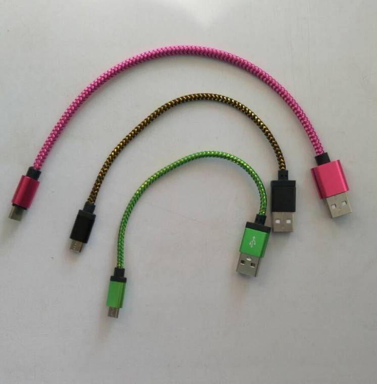 Кабель USB - MicroUSB C  0,20-0,25 метра шнур