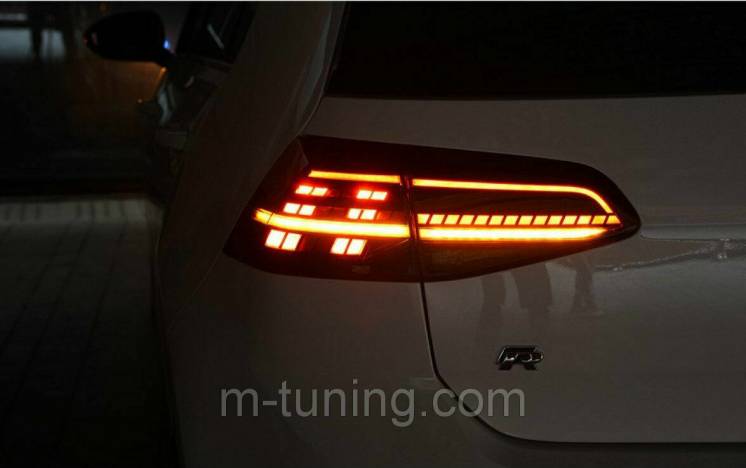 Диодные фонари LED тюнинг оптика Volkswagen Golf 7 стиль рестайлинг