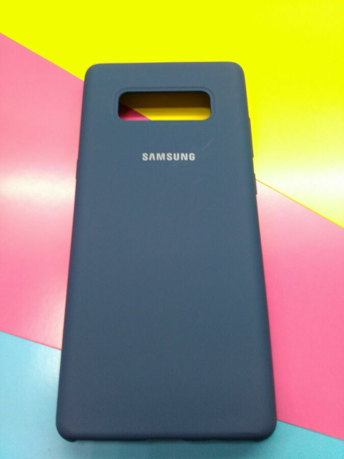 Чехол Silicone Case for Samsung Note 8 Midnight blue