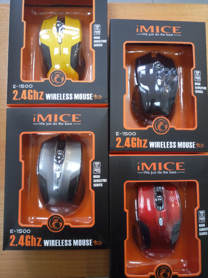 Мышь беспроводная MICE E-1500, 6 кнопок, 1600 DPI