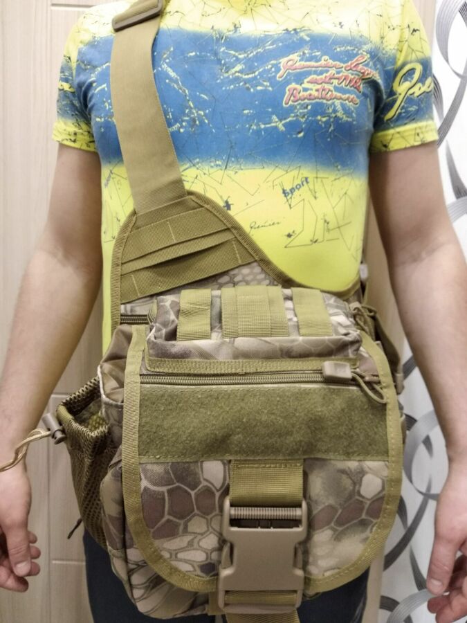 Тактическая сумка, подсумок, сумка спиннингиста 25х30см Криптек