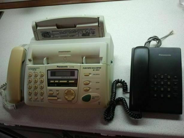 Телефон-факс Panasonic KX-FP155 и телефон Panasonic KX-TS2350UAB