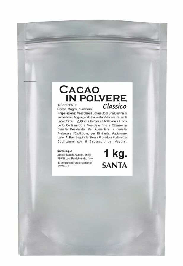 Какао Santa Cacao in polvere Classico 1 кг