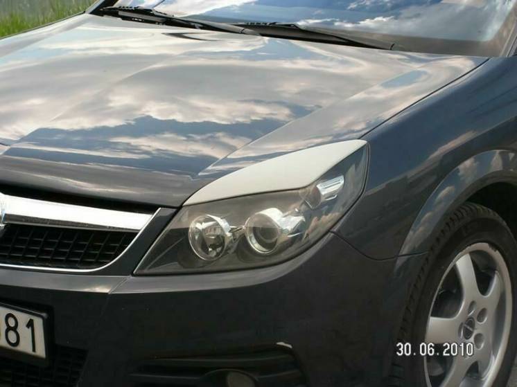 Реснички (бровки) Опель Вектра Ц верхние, накладки фар Opel Vectra C