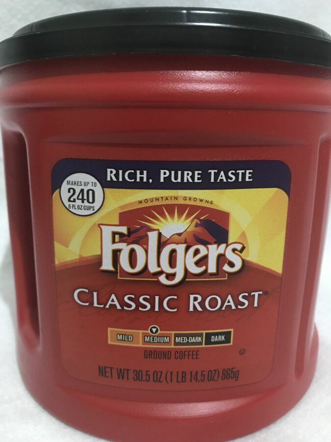 Кофе сша Folgers Classic 865гр млотый, кава фолгерс из америки