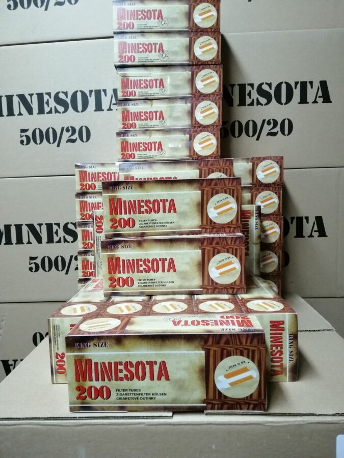 Сигаретные гильзы Minesota 200 фильтр 20 мм