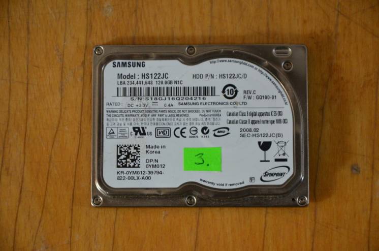 Жорсткий диск 1.8'' Samsung 120GB ZIF! MeгаSale!(3)