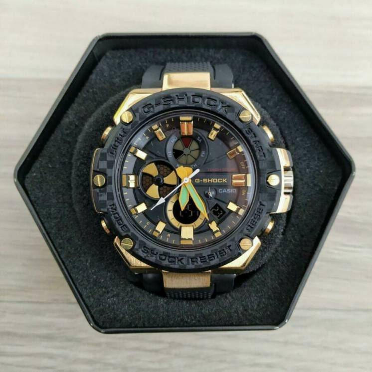 Наручные часы Casio GST-B100 Black-Gold-Black New 1006-1371