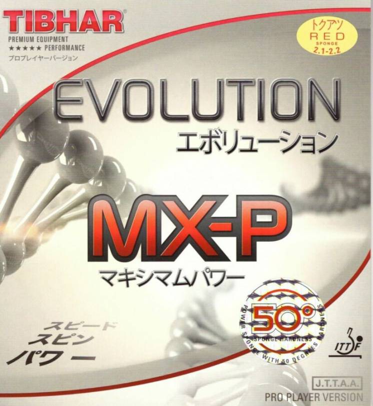 Tibhar Evolution MX-P 50° HARD, накладки, настольный теннис