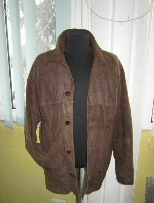 Большая лёгкая  мужская кожаная куртка Montes. Испания. Лот 430