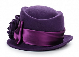 Шляпка Venera италия новая 100% шерсть фиолетового цвета