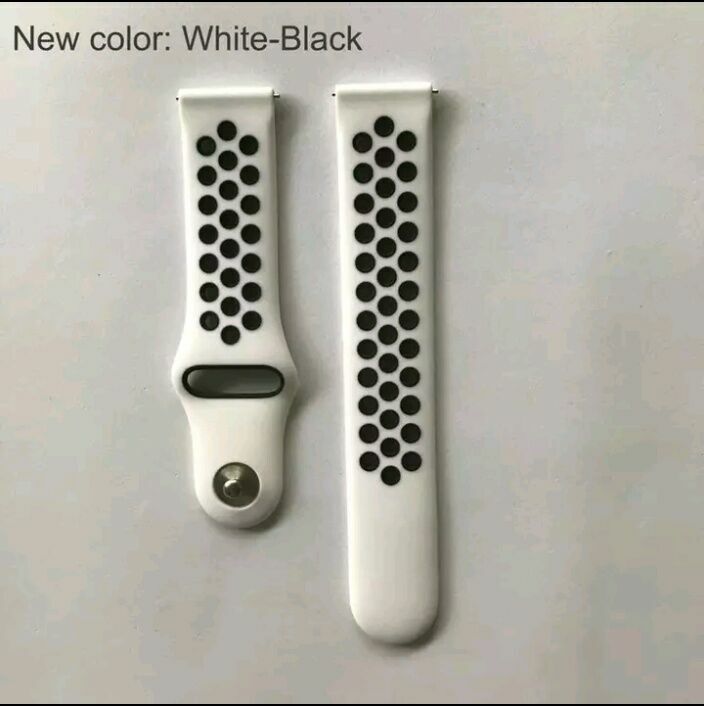 Новые перфорированные силиконовые белые ремешки для Xiaomi Amazfit Bip