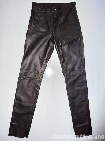 штаны брюки кожаные  Made in Pakistan  размер 30