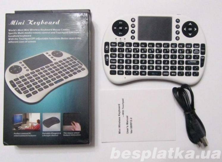 Пульт Rii 2,4G Клавиатура Touchpad DPI Mouse