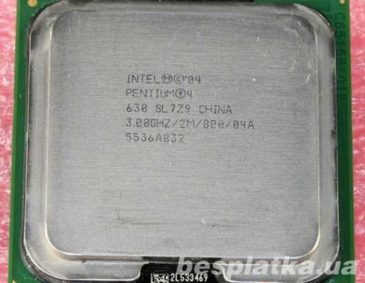 Процессор Socket 775 LGA775 Intel Pentium 4 (IV) 630 3,0Ghz/2M/800
