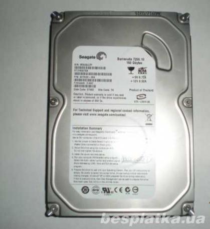 Жесткий диск HDD 160Gb SEAGATE SATA 3,5